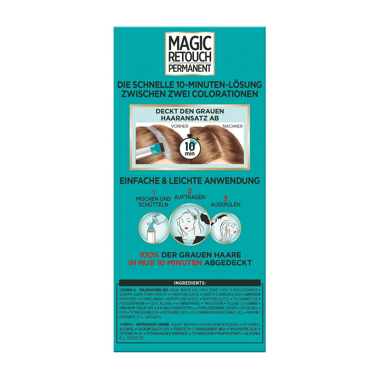 Magic Retouch Permanent Dunkelblond Rückseite